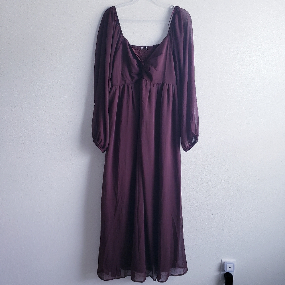 Baltic Born Dione Midi Dress Long Sleeve New Without Tags - Picture 2 of 8